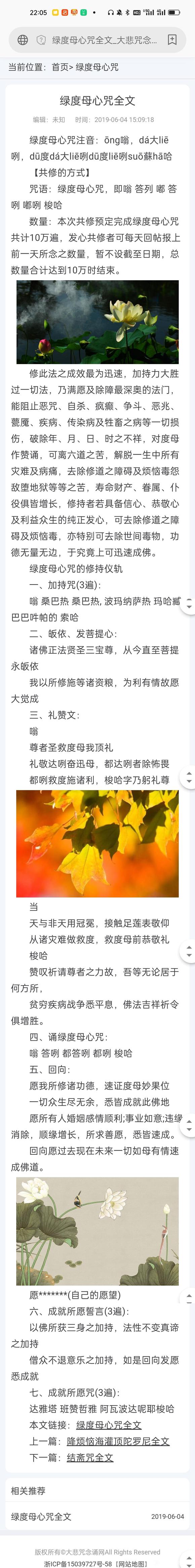 ”发愿念50万绿度母心咒，现1845，打卡