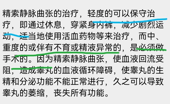 ”精索静脉曲张可以恢复吗