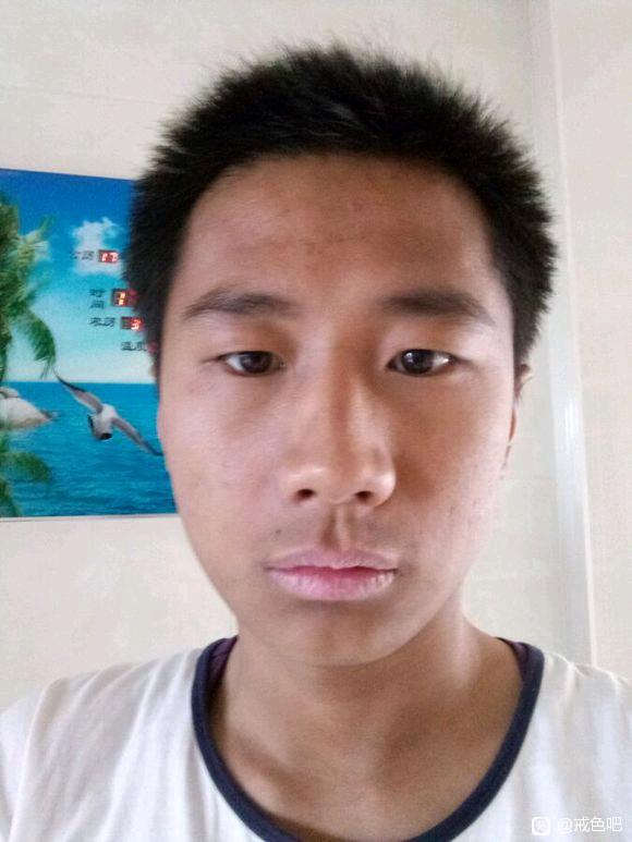 ”戒色99天对比照（前一张戒色前，后一张戒色后）