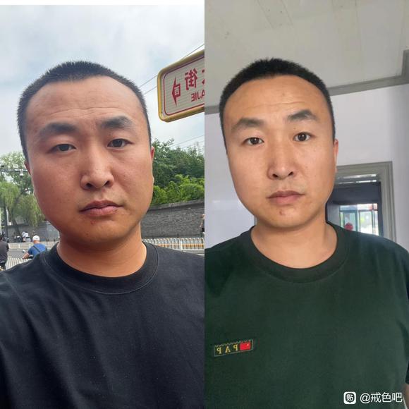 ”戒色前后对比，皮肤也好了，眼睛也有神了