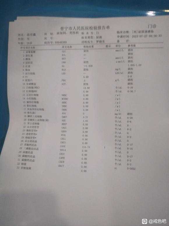 ”最近几天，发现早上尿黄泡沫多，而且半小时不散，去医院查了